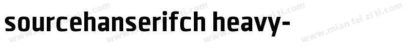 sourcehanserifch heavy字体转换